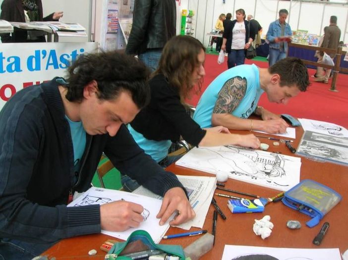 Sabato 18 marzo allo Spazio Verticale della Biblioteca Astense inaugurazione della mostra della eccellenze della Scuola di Fumetto