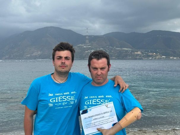 Andrea Lanari (a destra) con l'astigiano Giacomo Sardo Andrea Lanari (a destra) con l'astigiano Giacomo Sardo