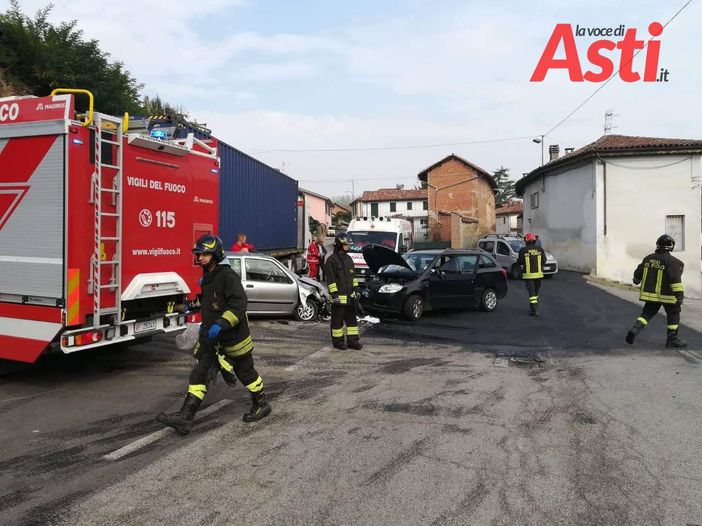 Calliano, incidente tra due auto: due feriti