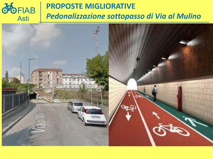 Tra le proposte anche la pedonalizzazione del sottopasso di via al Mulino