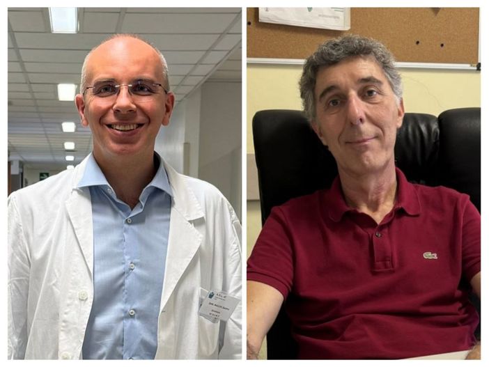 A sinistra il dottor Macchi, a destra il dottor Declame