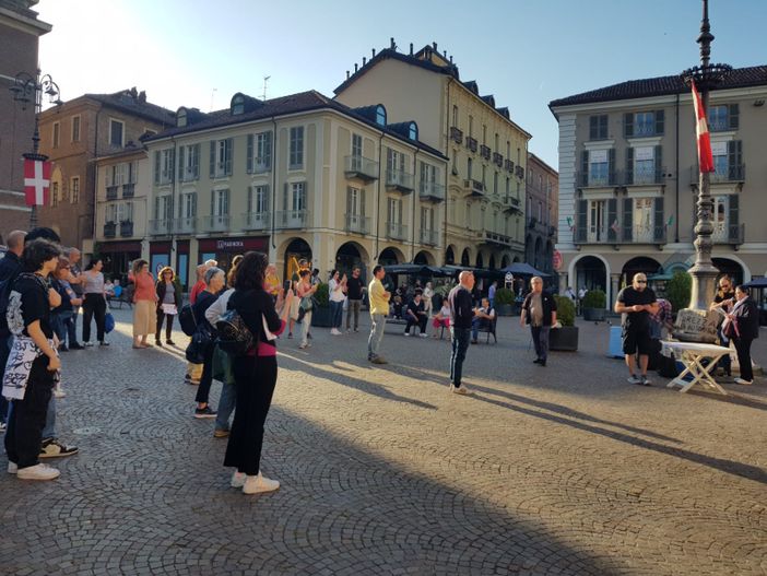 Alcune immagini del presidio