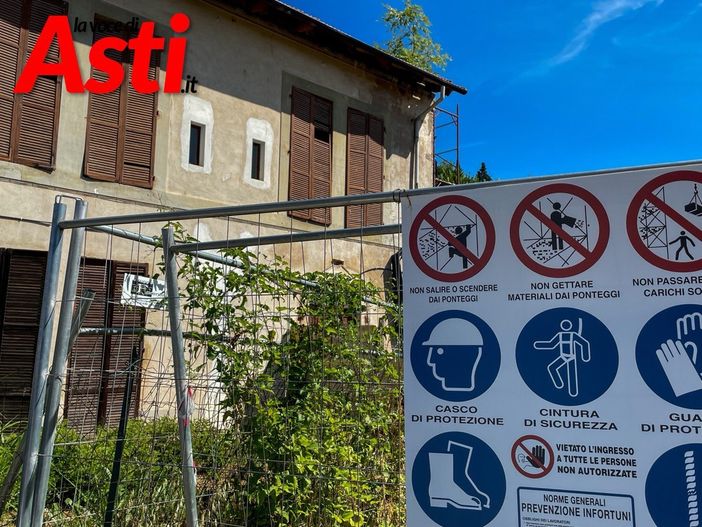 In foto: il cantiere della nuova Casa della Comunità di Canelli