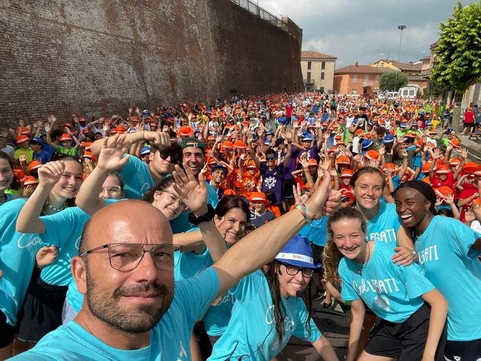 Selfie "di gruppo" postato dal sindaco Balliano sul suo profilo Facebook
