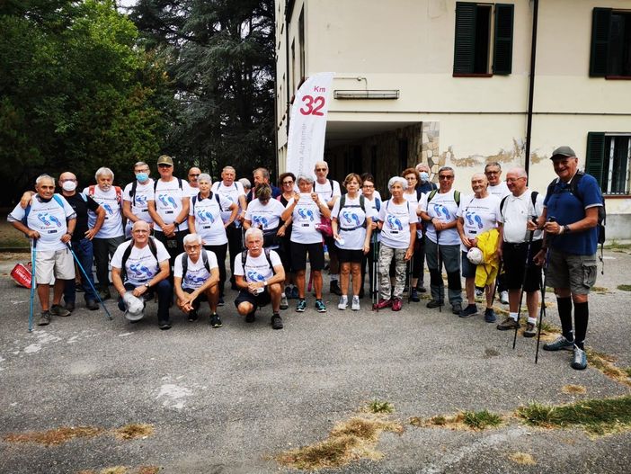 I partecipanti della marcia a Villa Quaglina I partecipanti della marcia a Villa Quaglina