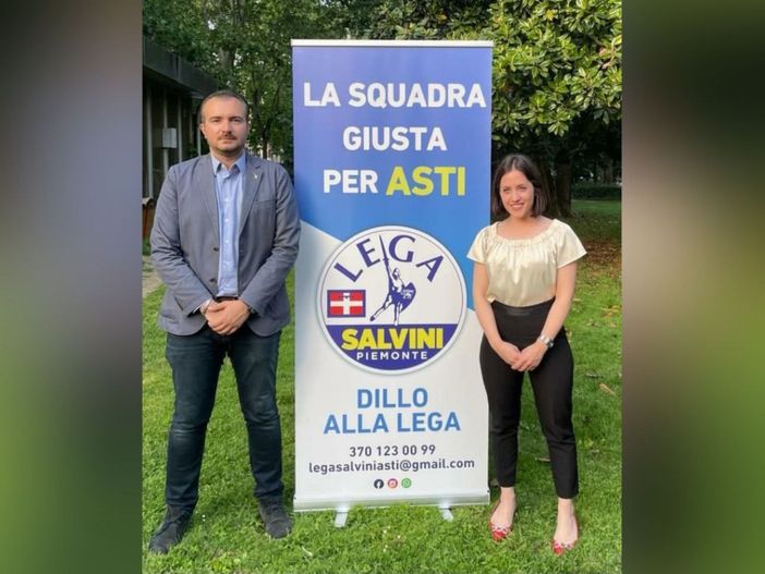 Monica Amasio ritratta con l'On. Riccardo Molinari, vicepresidente federale della Lega e presidente del gruppo leghista alla Camera dei Deputati Monica Amasio ritratta con l'On. Riccardo Molinari, vicepresidente federale della Lega e presidente del gruppo leghista alla Camera dei Deputati