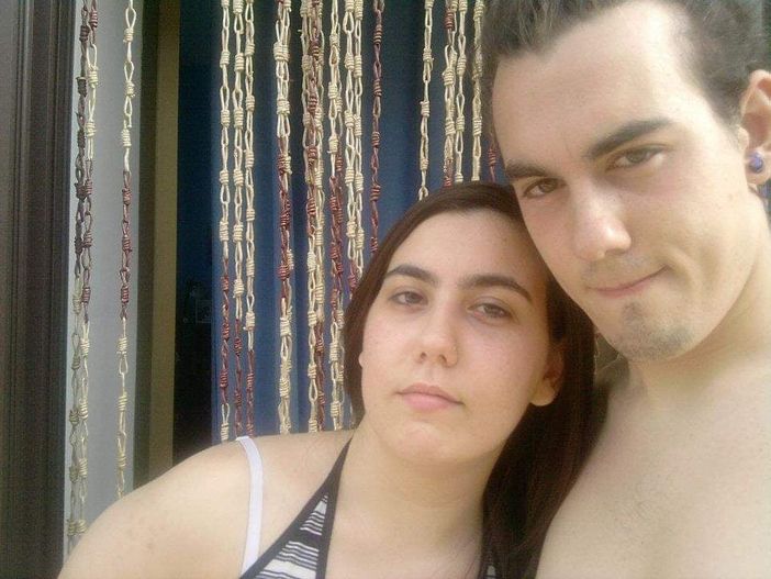 Emanuel Marino con la sorella Chiara Emanuel Marino con la sorella Chiara