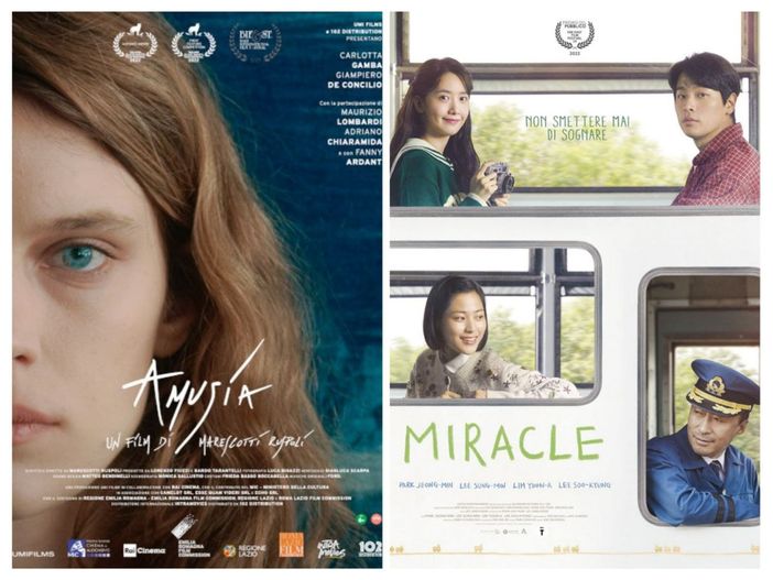 Le locandine dei due film in programmazione al Lumiére Le locandine dei due film in programmazione al Lumiére