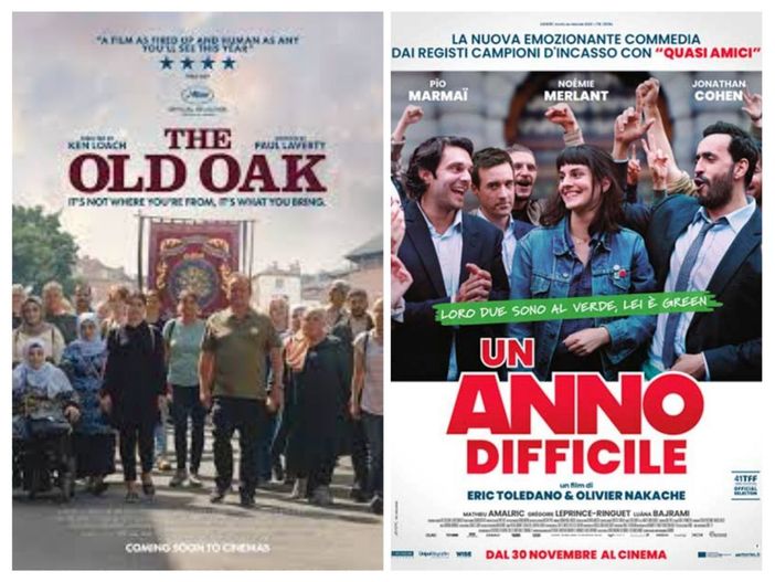 Le locandine dei due film in programmazione Le locandine dei due film in programmazione