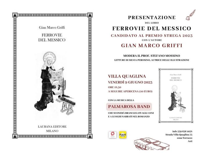 Collage tra la copertina del libro (a sinistra) e la locandina della serata Collage tra la copertina del libro (a sinistra) e la locandina della serata