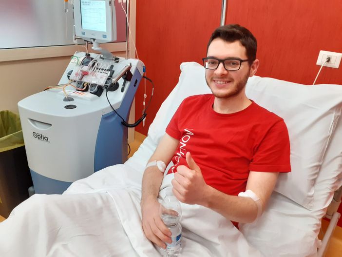 Dall'ADMO la bella storia di Luca, giovane donatore di midollo per salvare la vita a un malato di leucemia Dall'ADMO la bella storia di Luca, giovane donatore di midollo per salvare la vita a un malato di leucemia