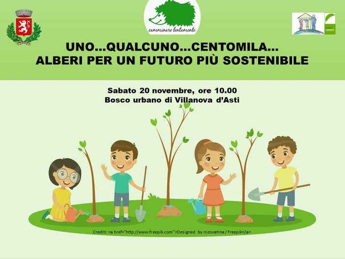 "Uno, qualcuno, centomila". Domani a Villanova nuovi alberi per un futuro più sostenibile