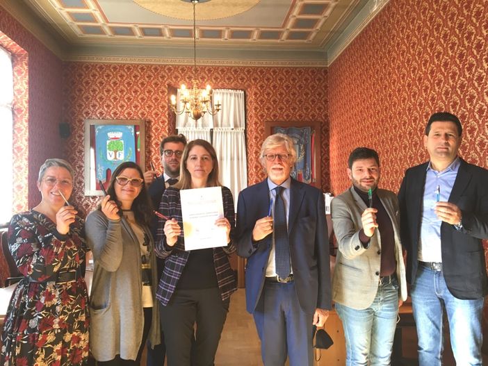 La firma del Protocollo d'intesa a Villafranca