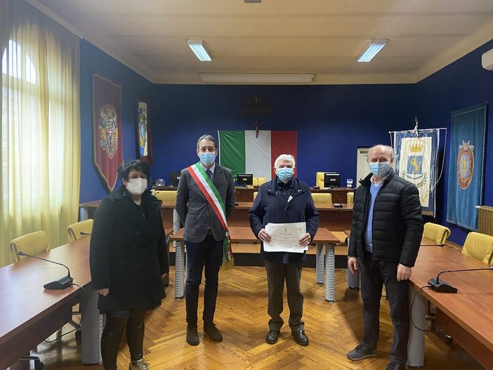 Canelli: omaggiato un ‘veterano’ del Gruppo Fidas