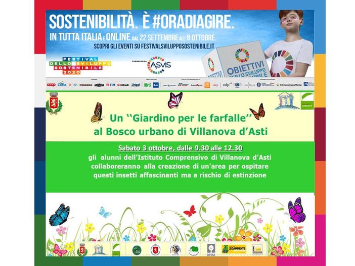 Villanova d’Asti: sabato mattina verrà inaugurato il Giardino per le farfalle