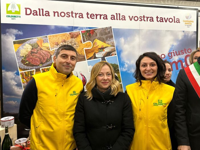 Giorgia Meloni ad Asti brinda all’eccellenza Coldiretti