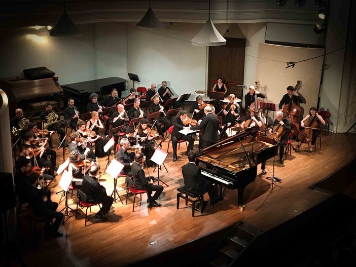 L'orchestra Melos, che sarà protagonista del concerto