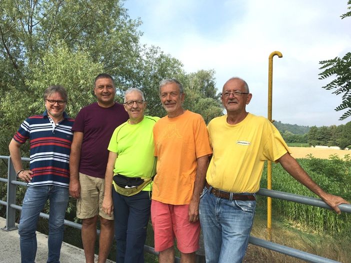 I camminatori con il sindaco Forno di Baldichieri
