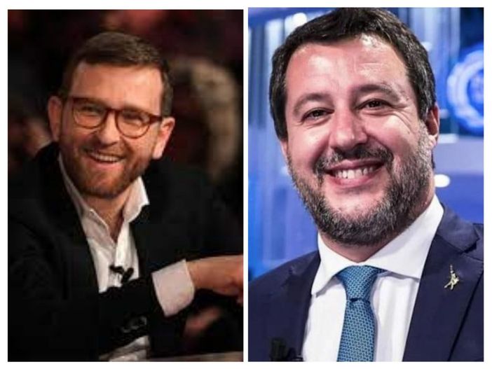 Giuseppe Provenzano e Matteo Salvini Giuseppe Provenzano e Matteo Salvini