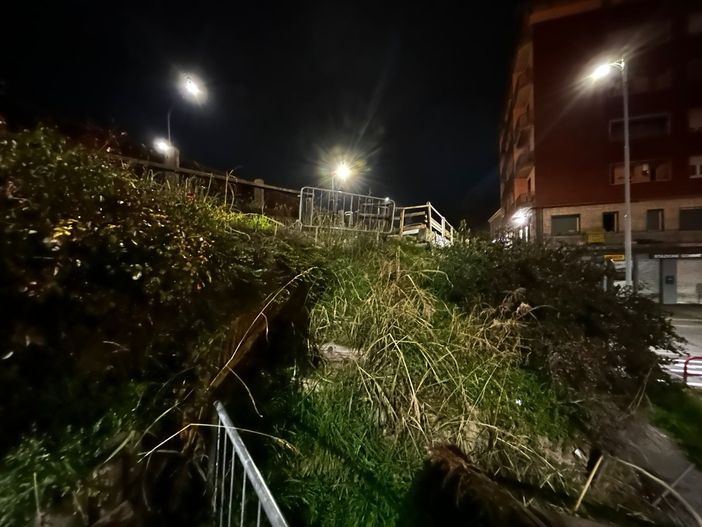 Parcheggio Babilano e scalinata di accesso da corso Savona in totale abbandono Parcheggio Babilano e scalinata di accesso da corso Savona in totale abbandono