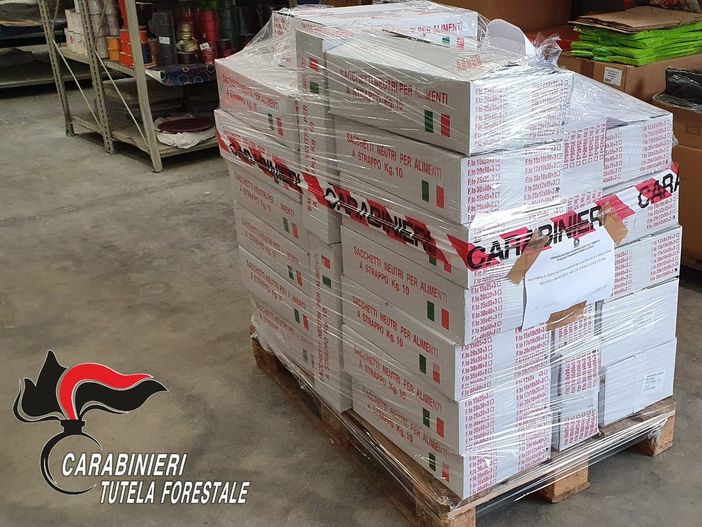 Commerciante all'ingrosso astigiano sanzionato per 5.000 euro dai Carabinieri forestali