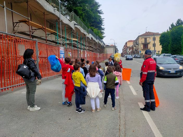 Alcune immagini dell'attività svolta in mattinata a Costigliole d'Asti