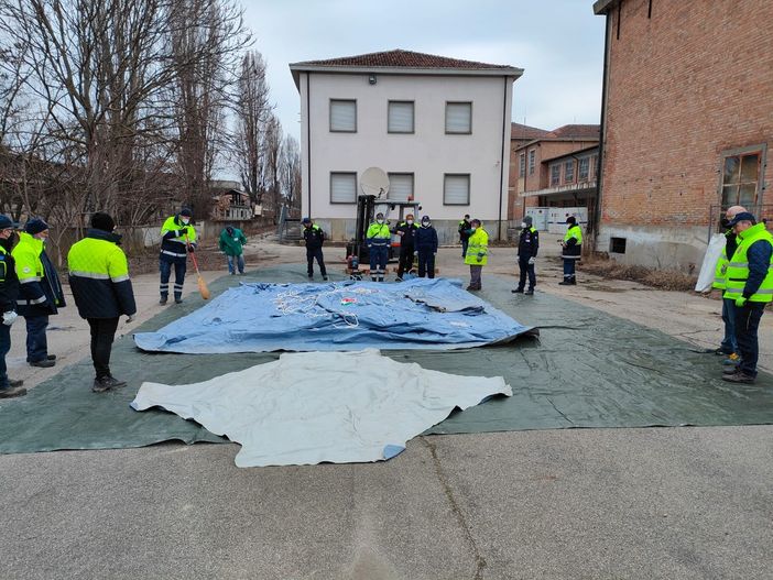 Nuovi volontari della protezione civile di Asti al lavoro