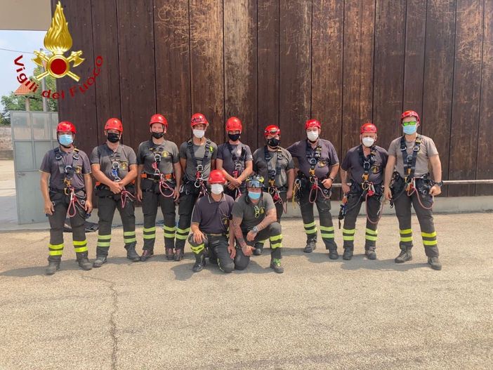 Conclusa la formazione Saf dei vigili del fuoco del Comando di Asti