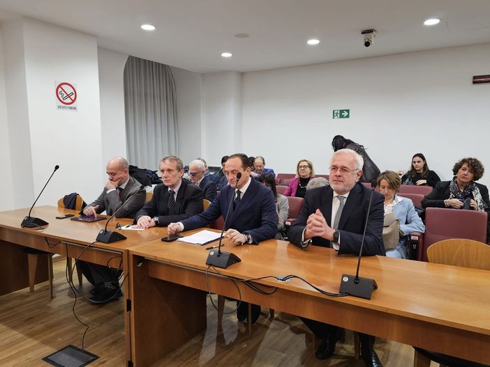 Un momento dell'audizione in Corte dei Conti a Torino