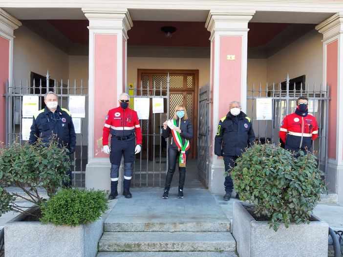 A Castello d'Annone mascherine  prodotte "in casa" dalla AstaBox e consegnate dal comune