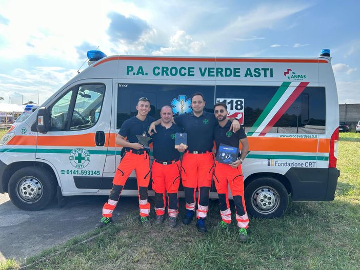Croce Verde Asti numero uno! Vince la gara di simulazione soccorso a Villasanta e Arcore