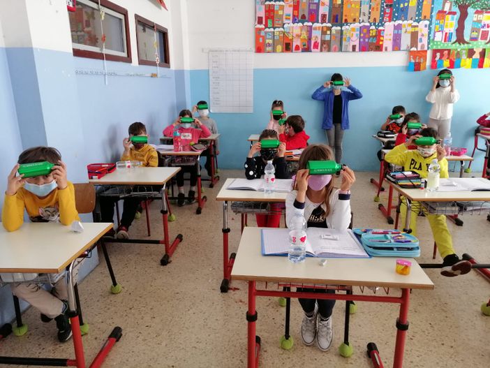 I bimbi della Ferraris con le loro borracce I bimbi della Ferraris con le loro borracce