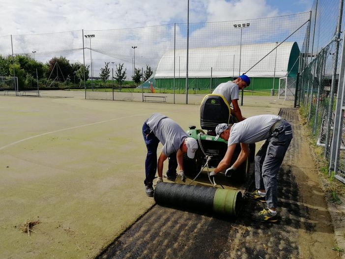 A Villanova iniziati i lavori su campo da calcetto e la trasformazione al campo di soccer e beach volley