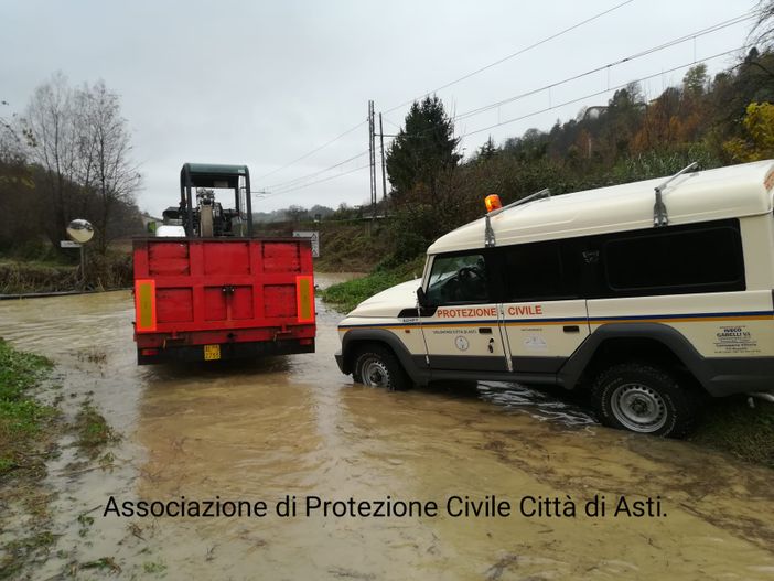 Emergenza maltempo, in azione anche i volontari dell’associazione di Protezione Civile Città di Asti