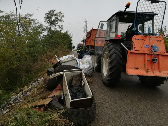 Intervento della Protezione Civile di Asti presso il cavalcavia di via Guerra