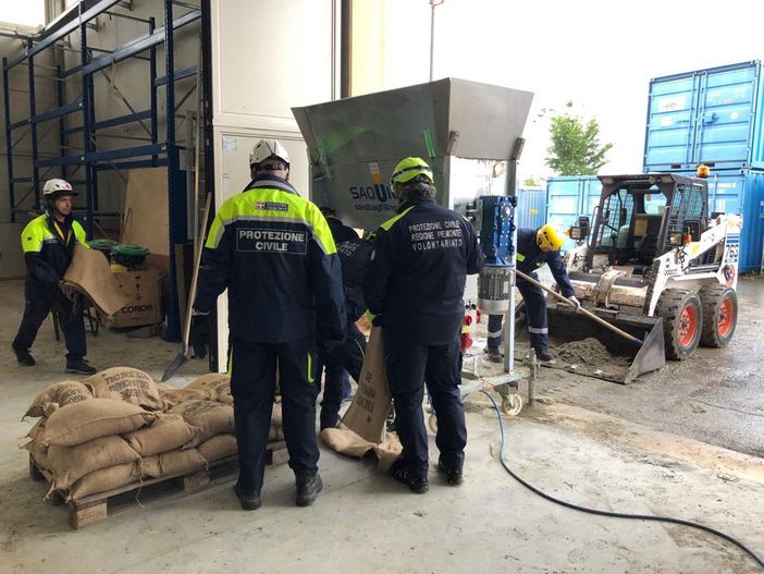 La colonna mobile della Protezione Civile piemontese è giunta in soccorso al Modenese