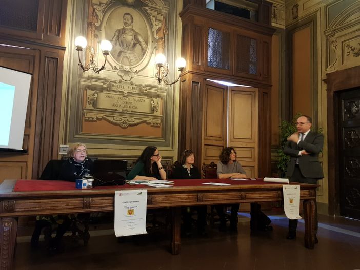 Silvia Bergamasco, Cristina Gai responsabile del segretariato sociale, MAriangela Cotto, Roberta Bellesini