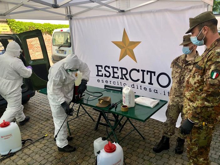 Sono iniziate le sanificazioni delle case di riposo piemontesi da parte dell’Esercito
