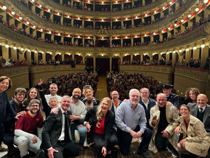I Mattattori in una precedente commedia al Teatro Alfieri I Mattattori in una precedente commedia al Teatro Alfieri