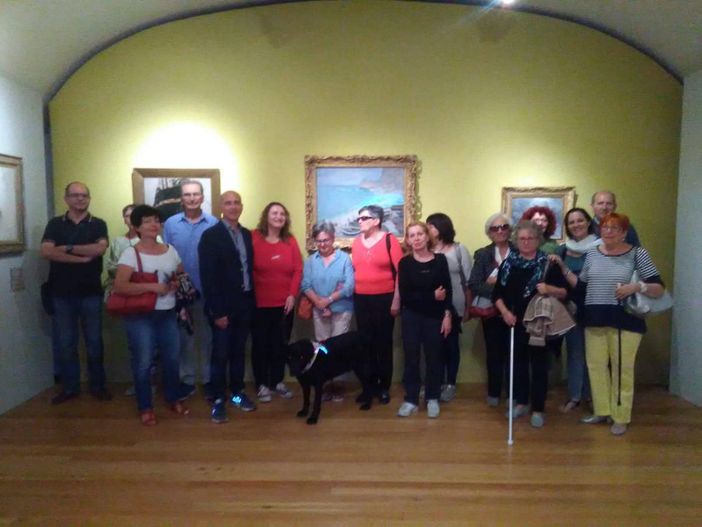 L'arte senza l'uso degli occhi. Visita di non vedenti alla mostra "Monet e gli Impressionisti in Normandia" L'arte senza l'uso degli occhi. Visita di non vedenti alla mostra "Monet e gli Impressionisti in Normandia"