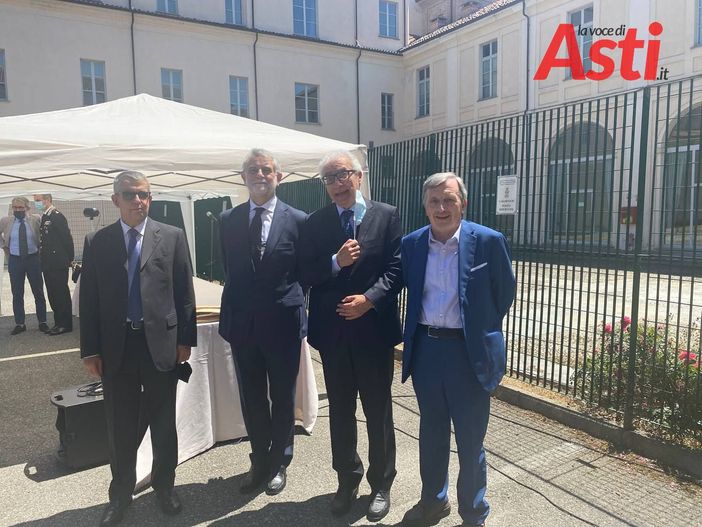 Il procuratore generale Saluzzo con Perduca, Paone e Girolami