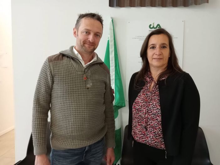 Marco Capra e Daniela Ferrando, rispettivamente presidenti di Cia Asti e Cia Alessandria Marco Capra e Daniela Ferrando, rispettivamente presidenti di Cia Asti e Cia Alessandria