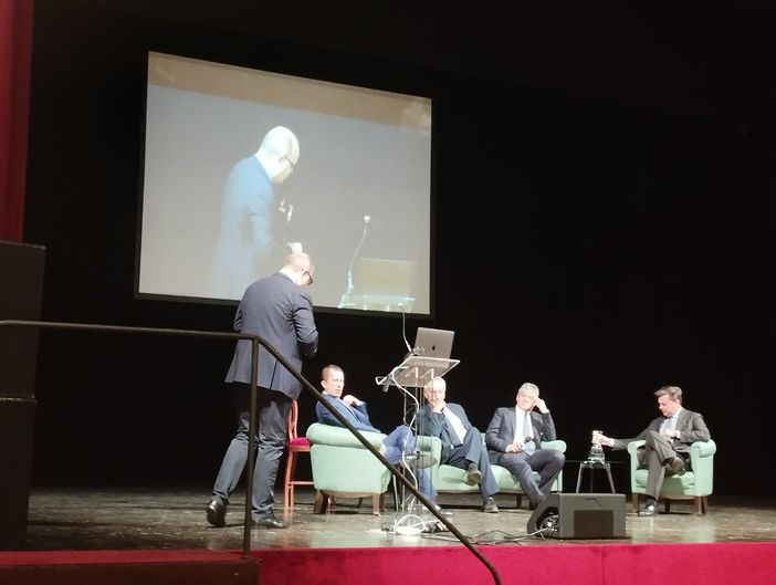 Un momento del convegno di stamattina