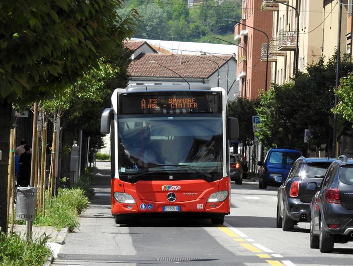 Un autobus della flotta urbana Asp