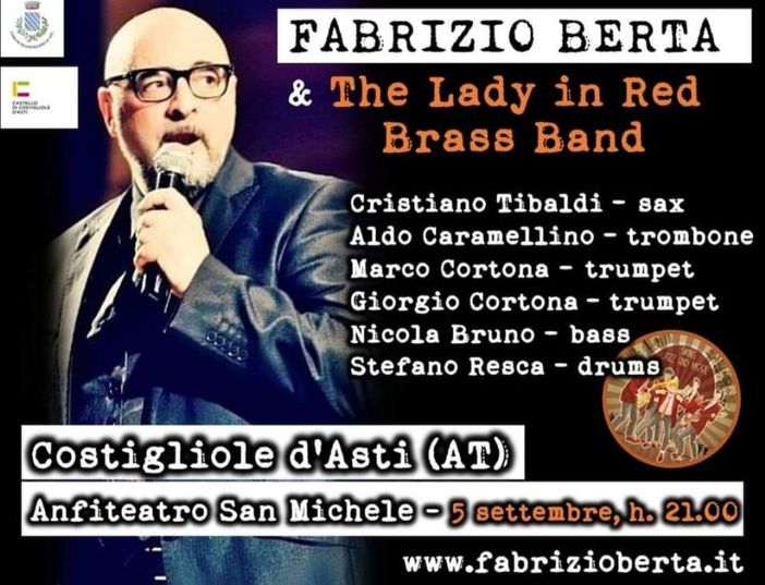 Questa sera a Costigliole Fabrizio Berta chiude i festeggiamenti estivi Questa sera a Costigliole Fabrizio Berta chiude i festeggiamenti estivi