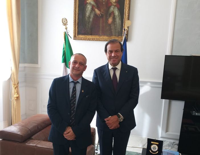 Enzo Tagliareni con il viceministro dell'Economia Maurizio Leo