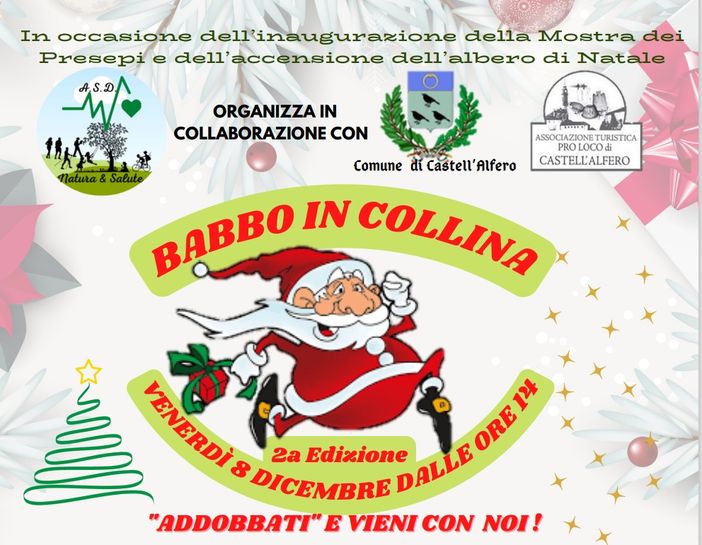 Castell'Alfero diventa la casa di Babbo Natale con l'iniziativa "Babbo in collina"