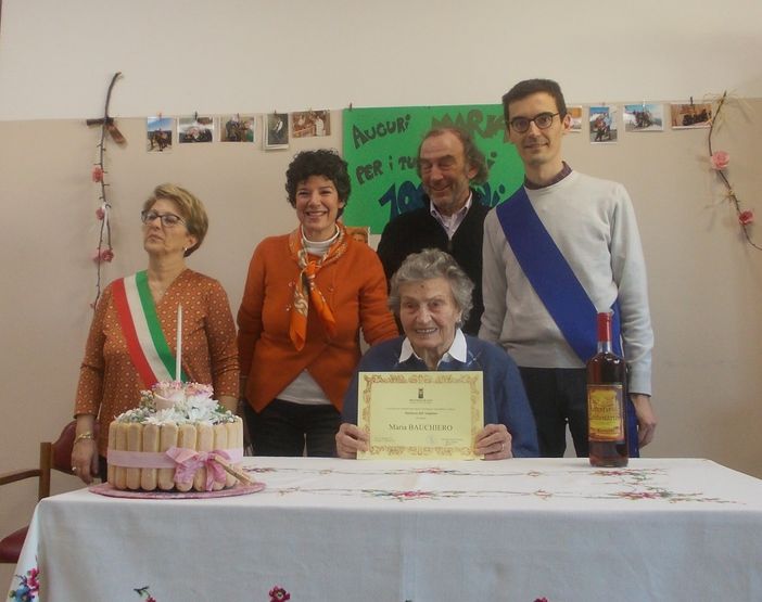Festa a Cocconato per i cent’anni della signora Maria Bauchiero