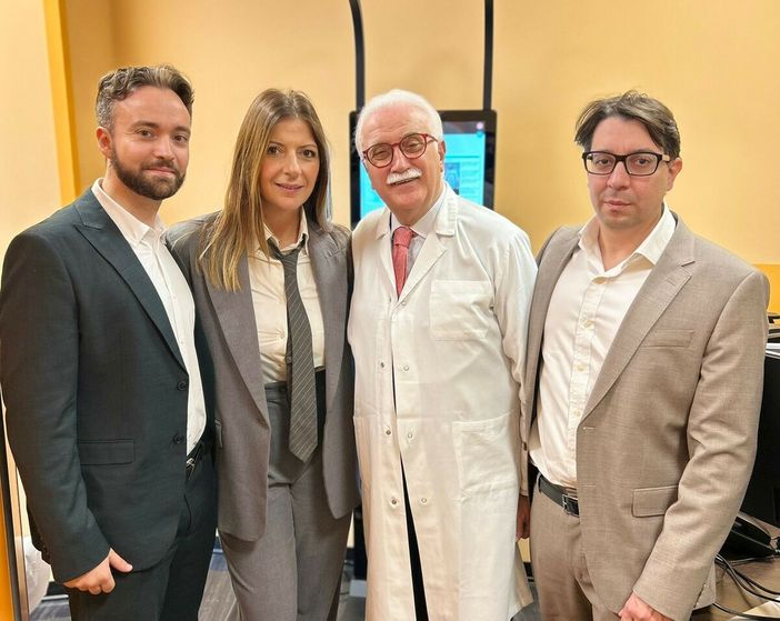 Nell'immagine, da sinistra a destra: Alessandro Tarricone, Mery Segneri, Giorgio Calabrese e Gianluca Tordi