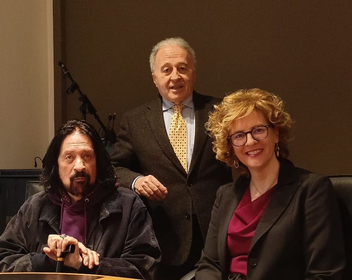 Nell'immagine, da sinistra a destra: Pellegrino Delfino, Claudio Lucia e Silvana Nosenzo